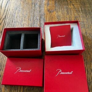 Baccarat Red Box with White Ribbon 2 boxes